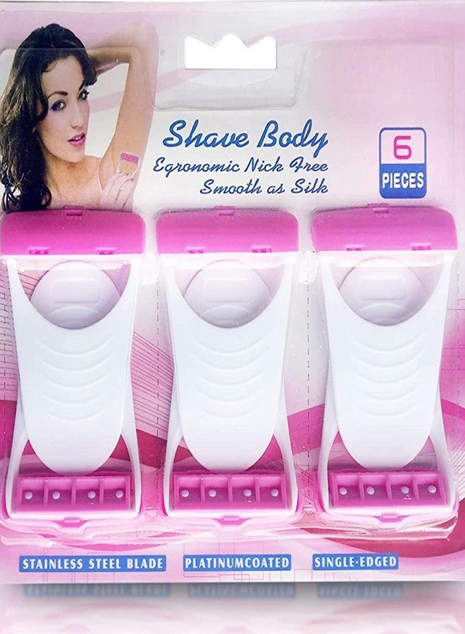 BVNM Women's Disposable Plastic Hair Razor & Bikini Shaving Razor For Women- Pack Of 1 (6 Pcs) - Image 2